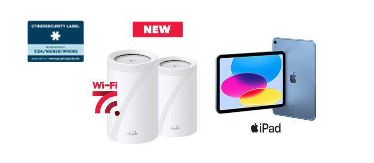 10Gbps Fibre Broadband plan comes with XGS-PON Optical Network Router and TP-Link BE22000 WiFi 7 Router - Singtel